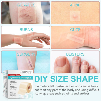 DERMTAPE Hydrocolloid Roll For Acne & Scarring